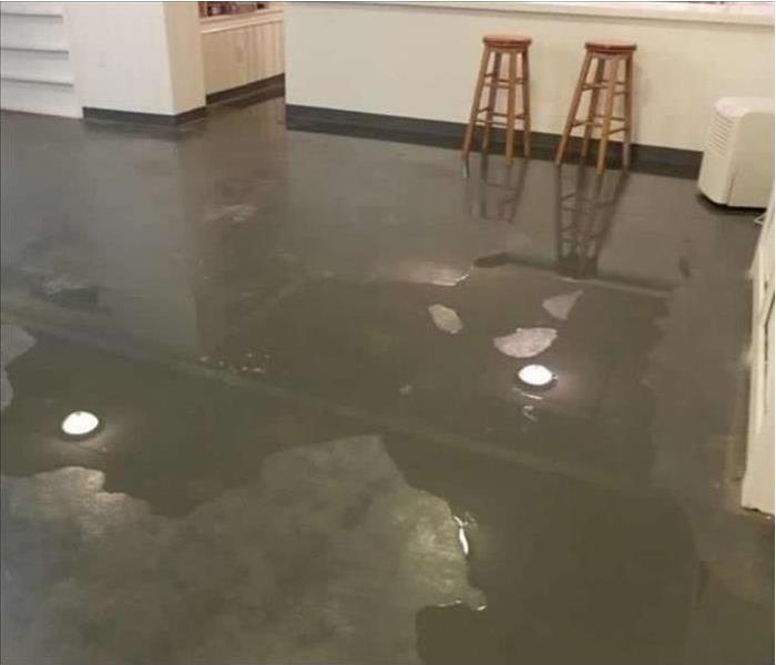 Standing water on floor